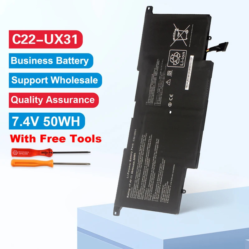 KingSener C22-UX31 แบตเตอรี่แล็ปท็อปสําหรับ ASUS Zenbook UX31 UX31A UX31E UX31E-DH72 C22-UX31 C23-UX