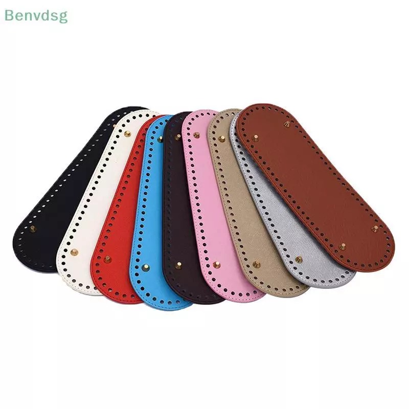 [Benvdsg-t] 30*10 ซม.รูปไข่ด้านล่างสําหรับถักกระเป๋ากระเป๋าหนัง PU อุปกรณ์เสริม Handmade ด้านล่าง DIY โครเชต์กระเป๋าด้านล่างสีทึบ Part