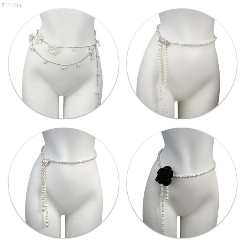 Bilin Belly Chain สําหรับชุดกระโปรงกางเกงยีนส์เครื่องประดับสําหรับผู้หญิงสาวร้อนสไตล์ Chain