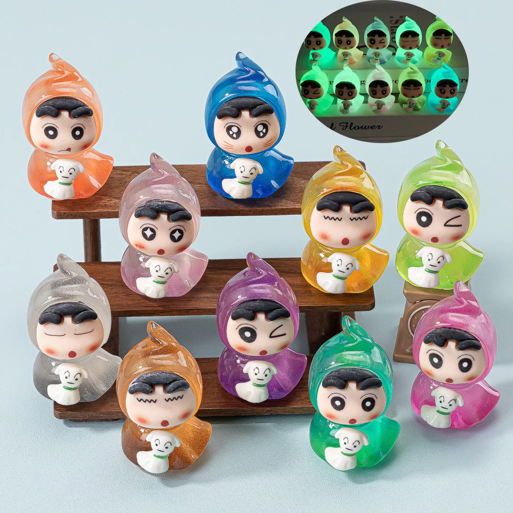 พวงกุญแจ Crayon Shin-Chan เรซิ่น DIY อุปกรณ์ตกแต่ง