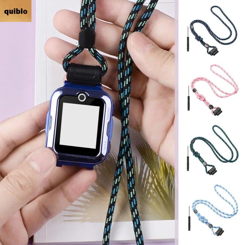 QUIBLO Phone Watch Lanyard,สวมใส่Universalเด็กนาฬิกาเชือกเส้นเล็ก,ปรับความยาวทนทานเด็กSmartwatchสําห