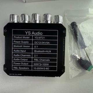 【YS-MT21】SIENWINY MT21 บอร์ดซับวูฟเฟอร์ บลูทูธ 5.0 50WX2+100W เครื่องขยายเสียงสเตอริโอ 2.1 ช่องสัญญาณ เสียงเบ
