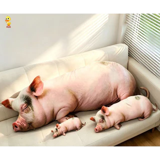 พลัส✨ใหม่ COD✨หมูจําลอง Plushie ของเล่นน่ารัก Piggy Plushie สัตว์นุ่มหมูตุ๊กตาหมอนตุ๊กตาของขวัญสร้างสรรค์สําหรับเพื่อนบ้านโซฟาหมอนเบาะตกแต่ง