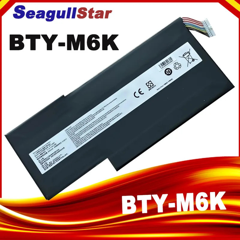 BTY-M6K แบตเตอรี่สําหรับ MSI MS-17F1/17F2/17F3/17F4/17F6/16W1/16W2 GF63 8RC 8RD GF65 GF75 GS63VR GS7
