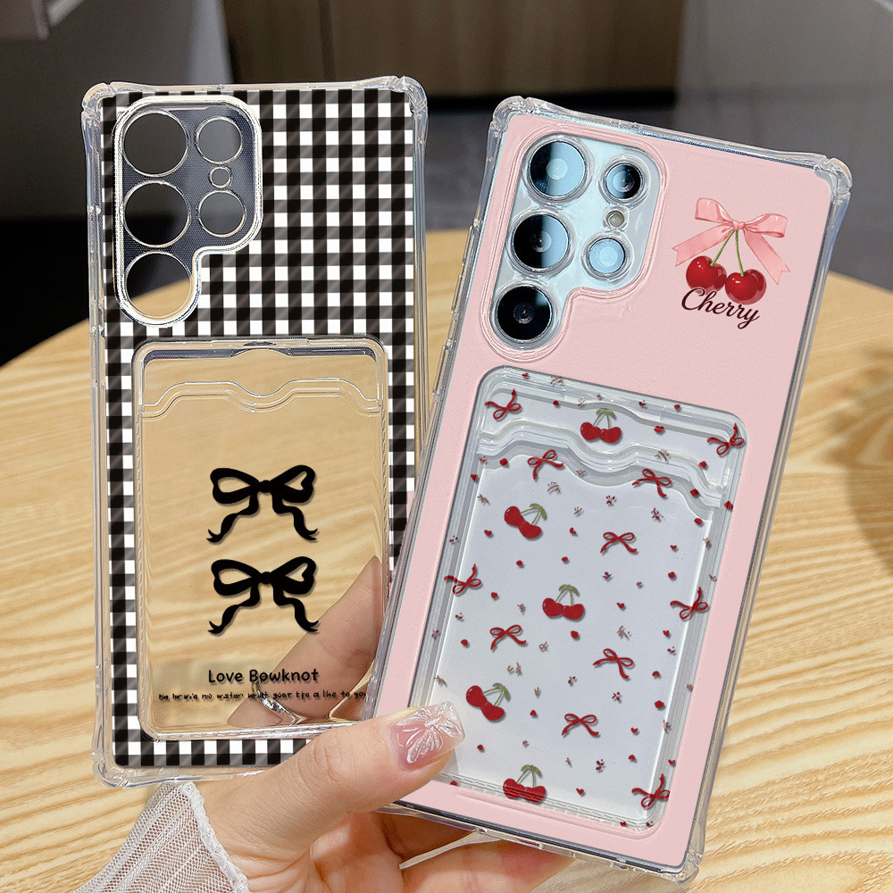 เคสใส่บัตร เคสใส For Samsung A57 A56 A55 A07 A17 S26 S25 S24 Ultra FE A05S A06 A15 A16 A35 A36 A23 A34 A52S A53 A54 A73