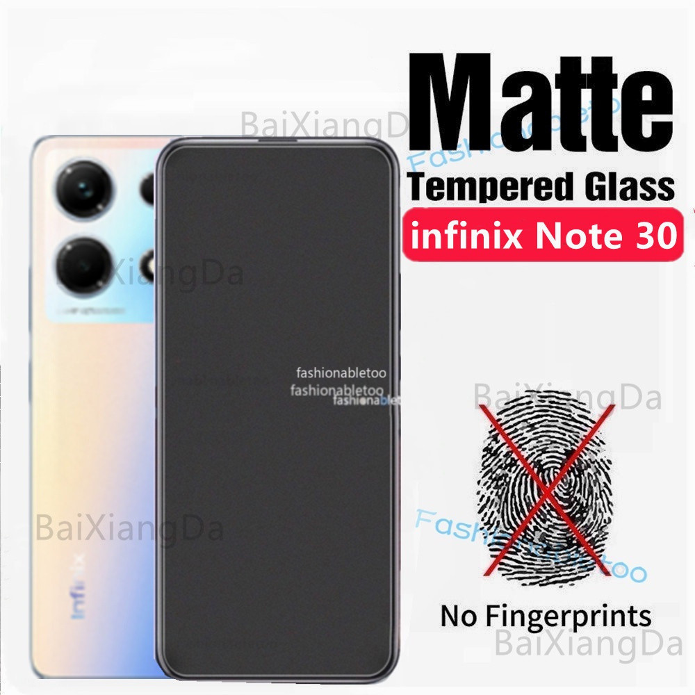 9H Matte Screen Protector กระจกนิรภัยสําหรับ infinix Note 40 30 pro 30 Vip 30pro 40pro 30i 30vip Not