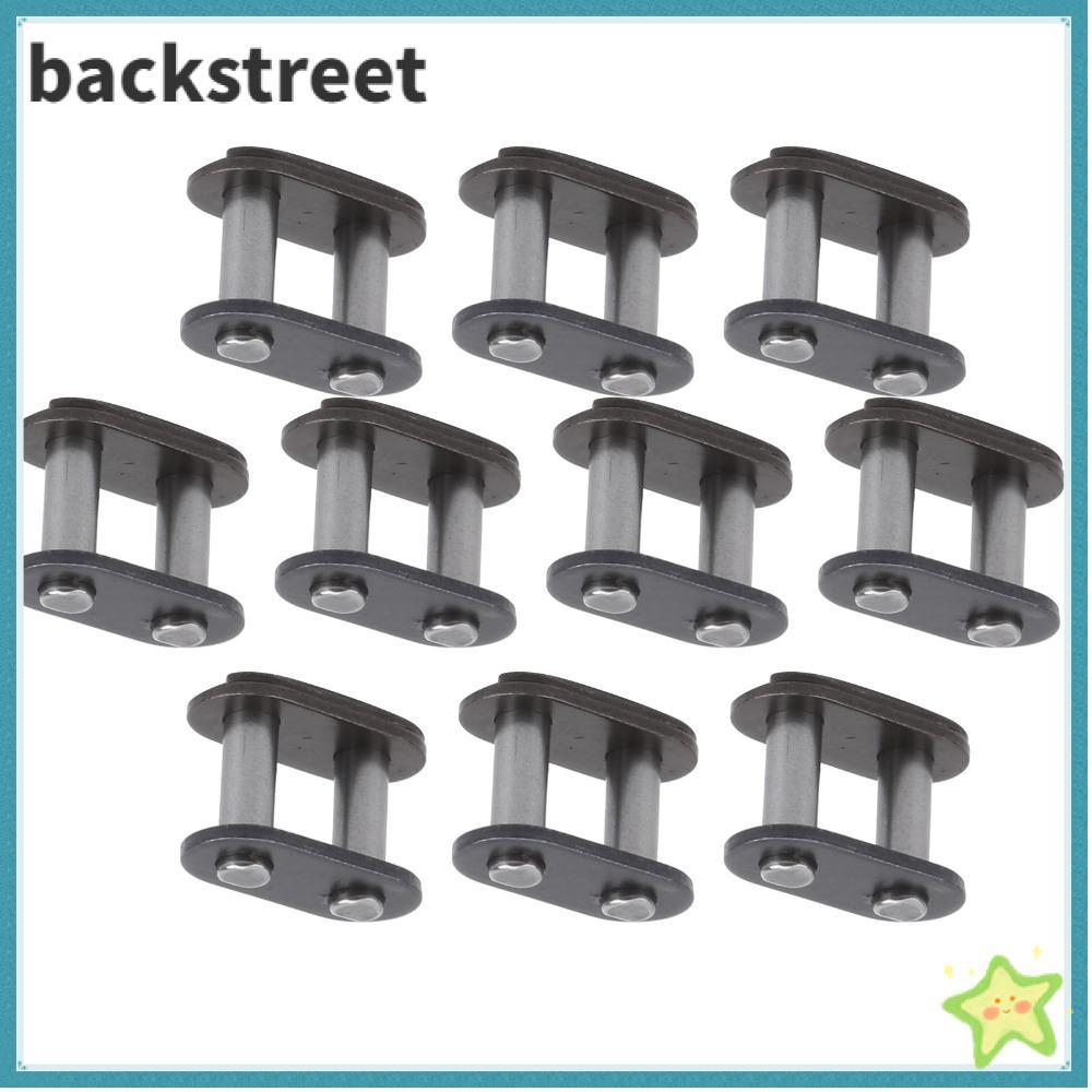 BACKSTAGEREETDV 10PCS Master Connecting Link, เหล็กน้ําหนักเบา T8F Chain Master Link, ทนทานสีเทา Cha