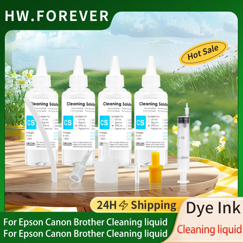 DTF หมึกทําความสะอาด Liquid Solution สําหรับ Epson DX6 DX7 DX8 DX9 XP600 TX800 I3200 PrintHead สําหร