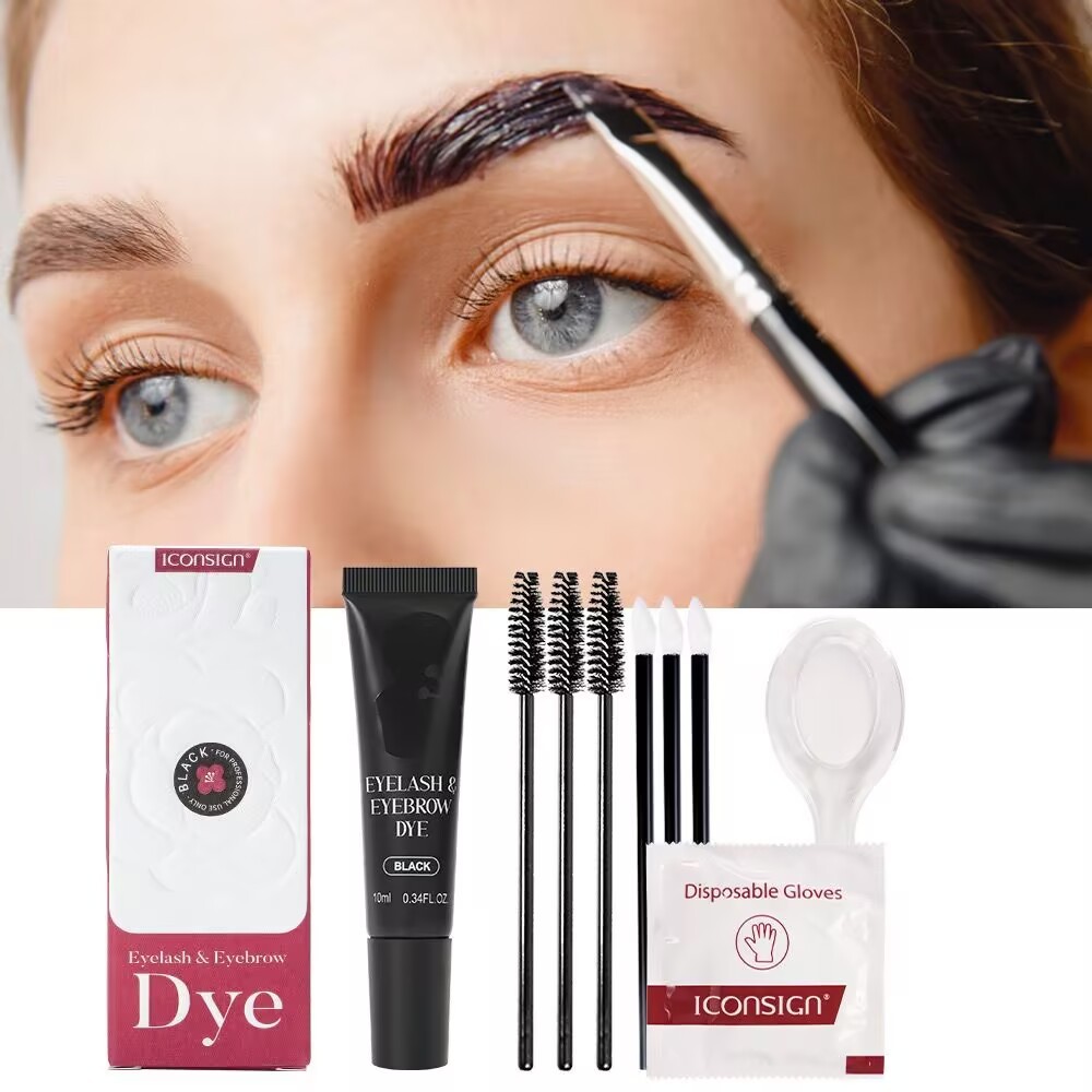 ย้อมคิ้ว เจลปัดคิ้ว Aikexier Cross-Border Two-In-One Camellia Dyeing Eyebrow Cream Dyeing Eyebrow Dy