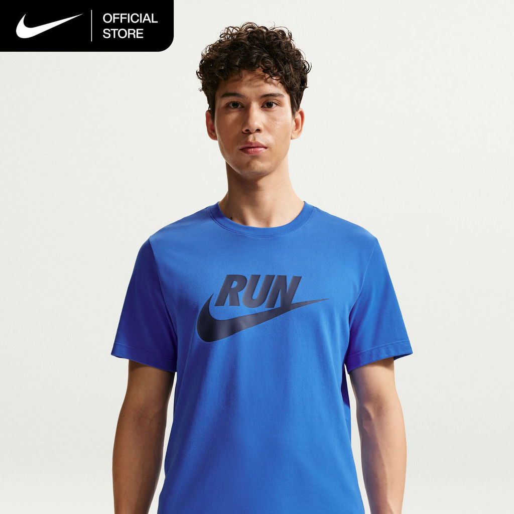 Nike Dri-FIT Men's Running T-Shirt - Blue Crystal [IH4239-452]