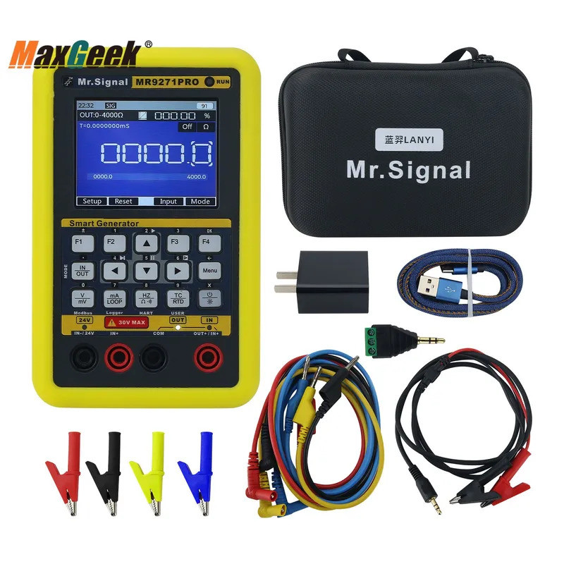 Maxgeek MR9271PRO เครื่องกําเนิดสัญญาณมัลติฟังก์ชั่น 4-20mA HART Communicator Simplex/โหมดดูเพล็กซ์ส