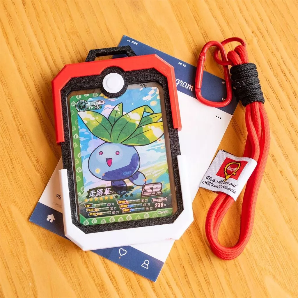 ที่ใส่บัตรประชาชน ที่ใส่บัตรโปเกมอน การ์ดลูกบอล Poké จี้อิฐต้องอัพโหลดรูปภาพ รุ่นที่ระลึก ครอบครัวเวอร์ชั่นญี่ปุ่น