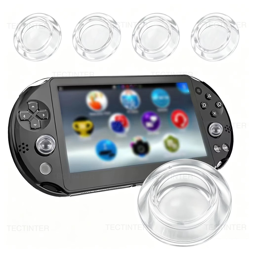 ซิลิโคนเหลวโปร่งใส Thumbstick Grip Caps สําหรับ Sony PS Vita PSV 1000/2000 คอนโซล Analog จอยสติ๊กฝาครอบอุปกรณ์เสริม