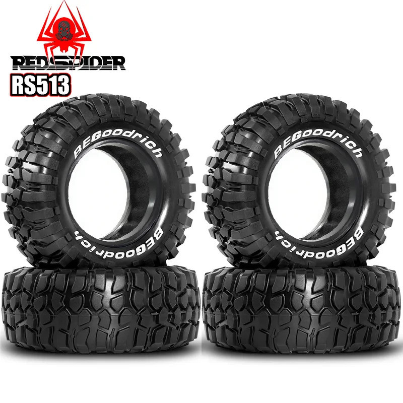 4PCS 95 มม.1.9 "ยางนุ่มยางล้อ Tyre สําหรับ 1/10 Traxxas TRX4 TRX6 Axial SCX10 90046 7 VS4-10 1/10 RC Crawler รถ