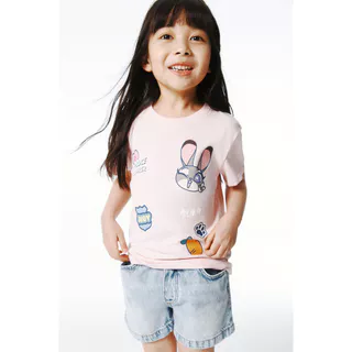 H&M(เอชแอนด์เอ็ม) เสื้อยืดผ้าฝ้ายพิมพ์ลาย เด็กหญิง 1346702_2