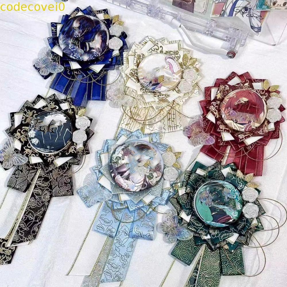 CODECOVEI ที่ใส่ป้ายอะนิเมะ, น้ําหนักเบาคอสเพลย์ตกแต่ง Pins ฐานแสดง, กระเป๋า Ita เติมป้ายดอกไม้หรูหร