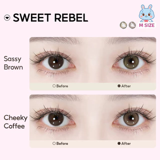 【FDA| 5 ชุด ฿349】คอนแทคเลนส์สีรายวัน FRESHLADY Sweet Rebel สวมสวยสร้างลุคธรรมชาติ 14.2mm