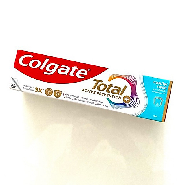 ใหม่! Colgate ยาสีฟัน คอลเกต โททอล แอดทีฟเฟรช ขนาด150กรัม Colgate Total Active Fresh (active prevention)