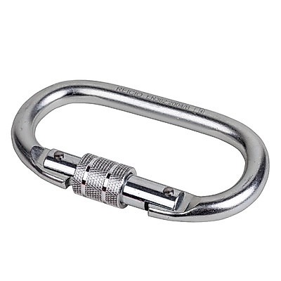 Carabiner O-Type Carbon steel ผลิตด้วยเหล็กกล้า แข็งแรง เหนียว รับน้ำหนักได้มาก