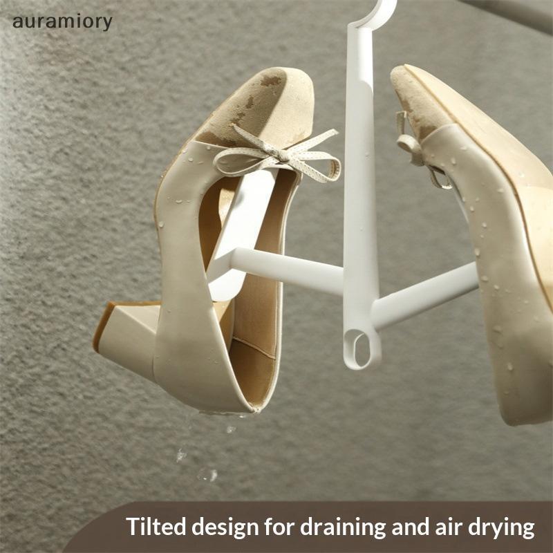 Aummory] แขวนรองเท้าอบแห้ง Ra ทนทานท่อระบายน้ํา Hook Shoe Holder การออกแบบระบายอากาศสําหรับระเบียงห้องน้ํารองเท้าเปียก Qui Drying ใช้ใหม่