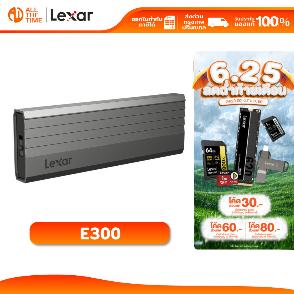 LEXAR LPAE300 M.2 SSD Enclosure Externa (กล่องสำหรับแปลงเอสเอสดี) USB 3.2 Gen 2 : LXR-LPAE300