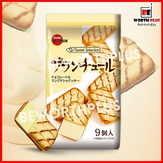 [พร้อมส่ง]​ Bourbon Sweet Selection White​ Chocolate Langue-De-Chat 9P​คุ้กกี้ลิ้นแมว​ ไวท์ช็อกโกแล็ตจากแบรนด์ เบอร์บอน