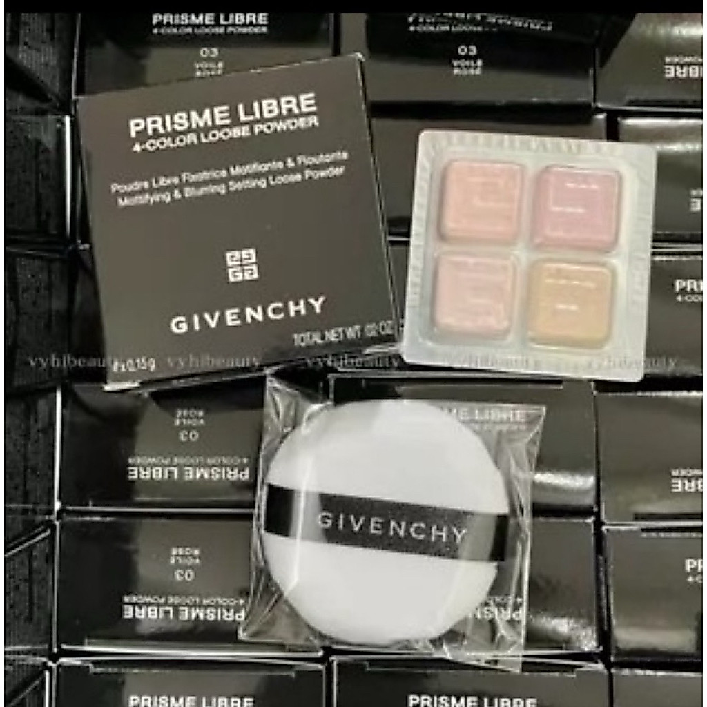 ✅พร้อมส่ง✅แท้ Gvenchy Prism Libre Loose Powder 0.15g x 4สี พร้อมพัฟนุ่ม