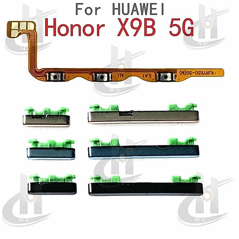 สําหรับ Huawei Honor X9B 5G 2023 ปุ่มด้านข้างปรับระดับเสียงปุ่ม Flex Cable Keys ปุ่มปิดระดับเสียงขึ้นและลงด้านข้างอะไหล่ทดแทน