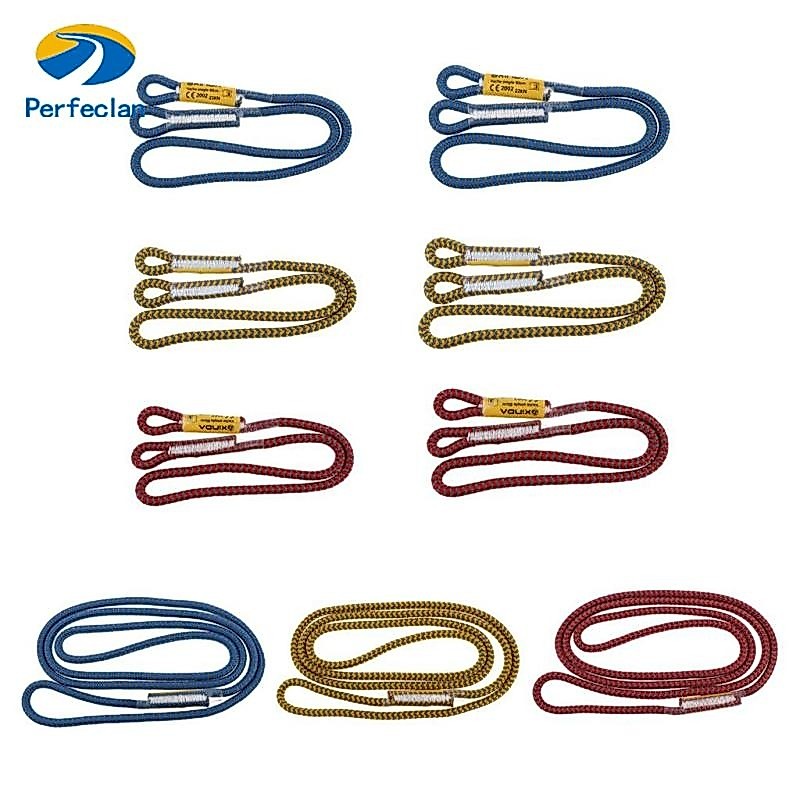 Perfeclan 80 ซม./100 ซม. 25KN 8 มม. เส้นผ่านศูนย์กลาง Prusik Eye- Arborist Rock Climbing Caving Ziplining