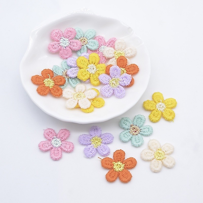 20 ชิ้น 20 มิลลิเมตร Daisy ดอกไม้ Applique สําหรับ DIY เสื้อผ้าหมวกรองเท้าหัตถกรรมอุปกรณ์เย็บผ้าแพทช์ Headwear กิ๊บติดผมอุปกรณ์ตกแต่ง