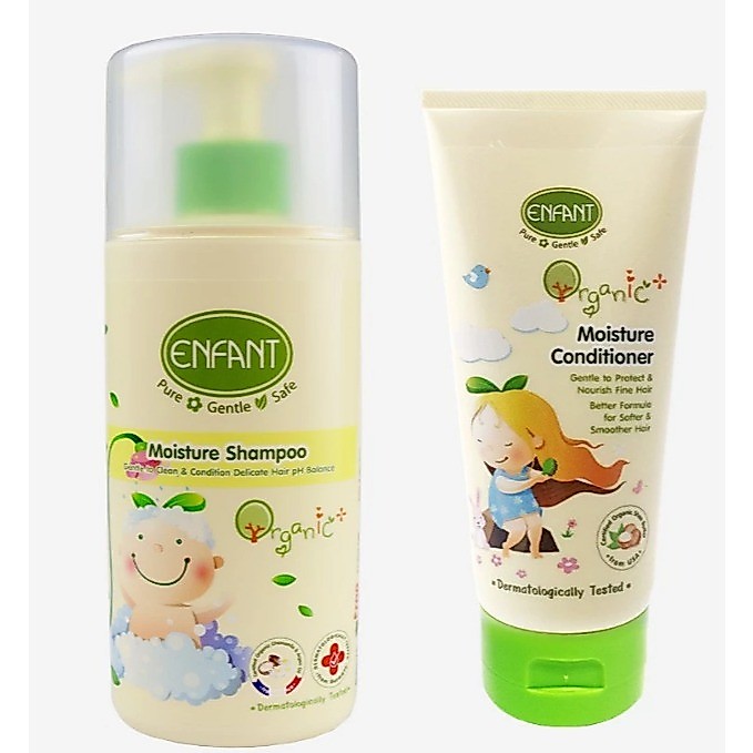 ENFANT ORGANIC MOISTURE SHAMPOO แชมพูสระผม รับฟรี Enfant Organic Plus Moisture Conditioner