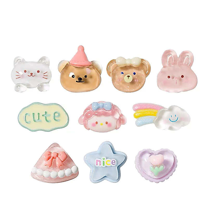 10PCS  ชิ้น หัวเข็มขัด ตกแต่ง เสน่ห์ สําหรับอุดตัน แตะ jbz สําหรับอะนิเมะ