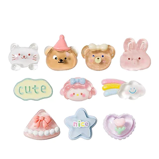 10PCS ชิ้น หัวเข็มขัด ตกแต่ง เสน่ห์ สําหรับอุดตัน แตะ jbz สําหรับอะนิเมะ