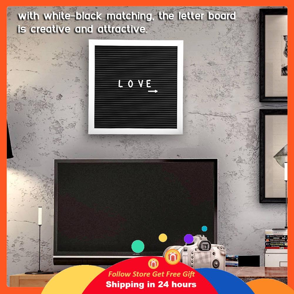 Supergoodsales Huairdum Letter Board 9.84 x 0.79in ข้อความ Felt Sign เปลี่ยนตัวอักษรตัวเลข Home Room