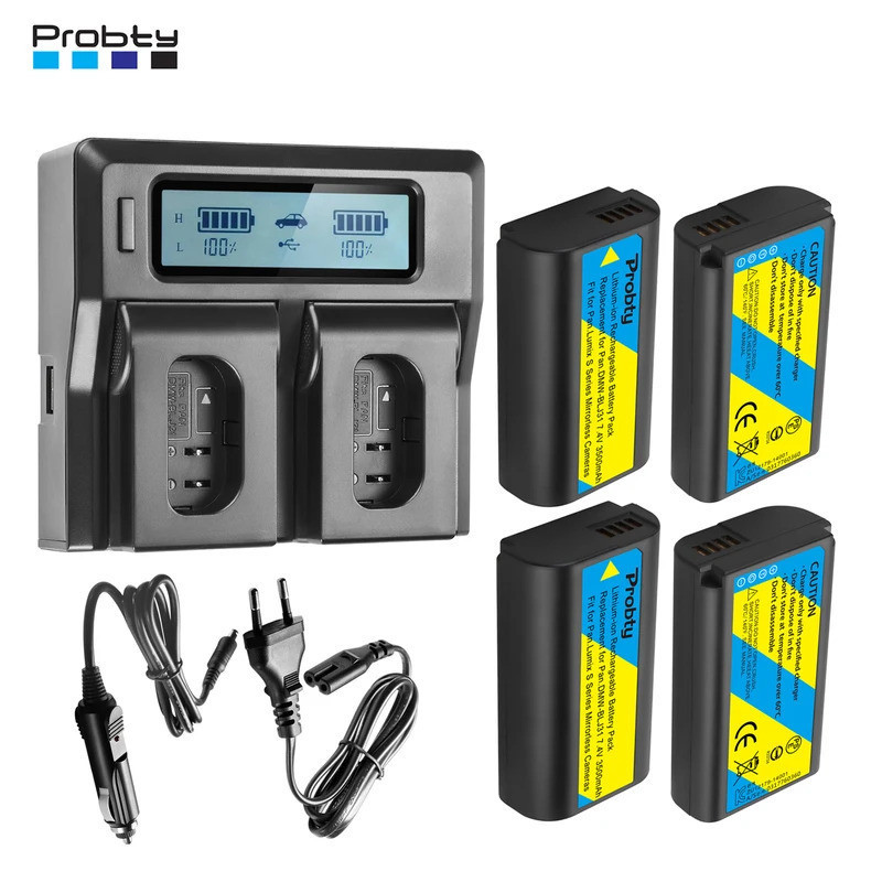 Probty DMW-BLJ31 / DMW-BLJ31e แบตเตอรี่ + LCD ปลั๊ก EU แบตเตอรี่คู่ quick charger kit สําหรับ Panaso