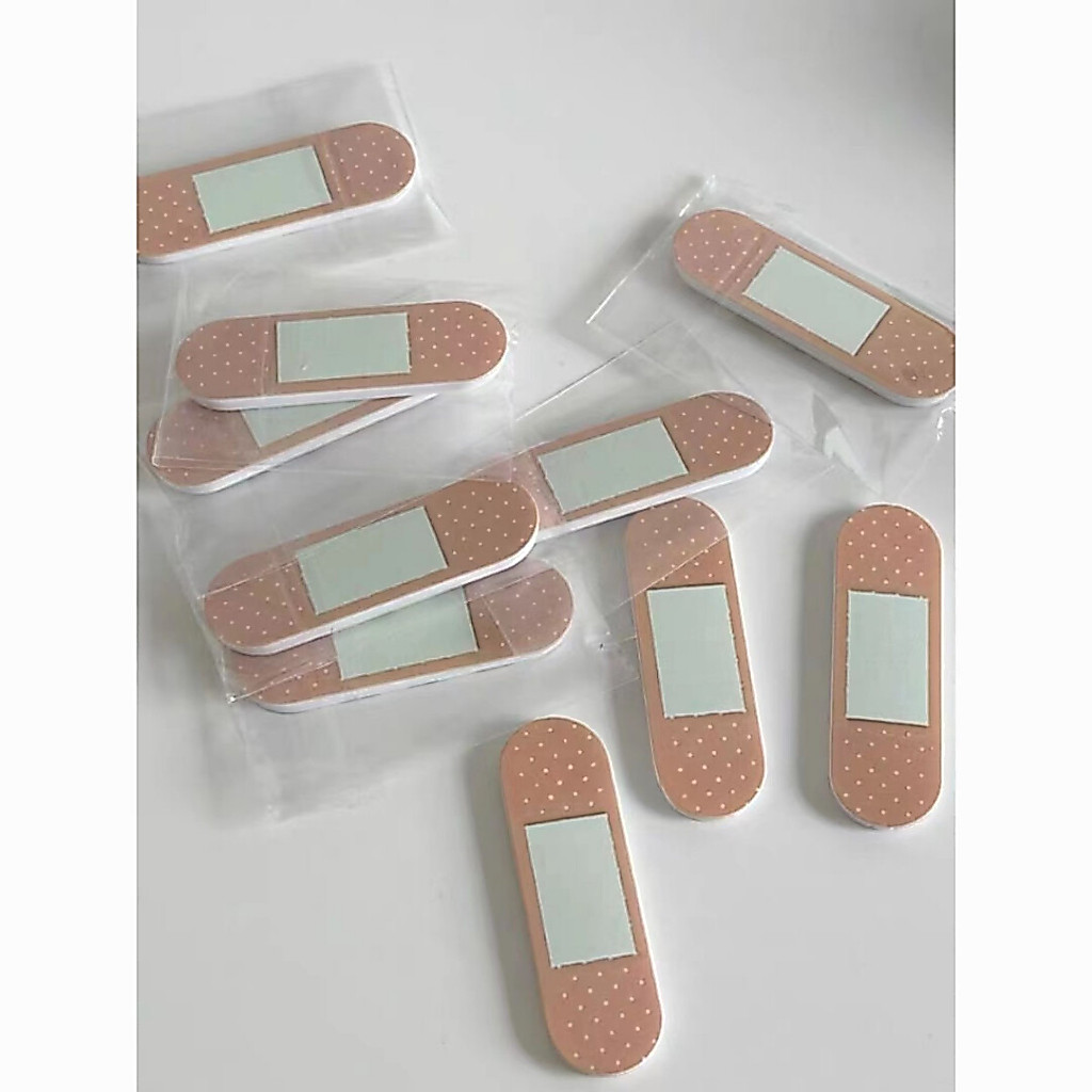 สไตล์เกาหลี Ins สไตล์ Niche Art Design ตลก Band-Aid โทรศัพท์มือถือแหวนเลื่อนวงเล็บ All Match Universal Lazy Sticky Note Bracket Band Aid