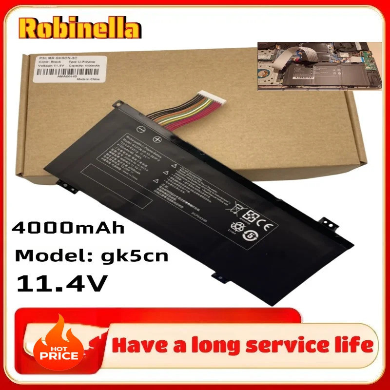 แบตเตอรี่แล็ปท็อปใหม่ 11.4V GK5CN 4000mAh สําหรับ MACHENIKE T90 Plus สําหรับ TONGFANG GK5CN5Z GK5CN6