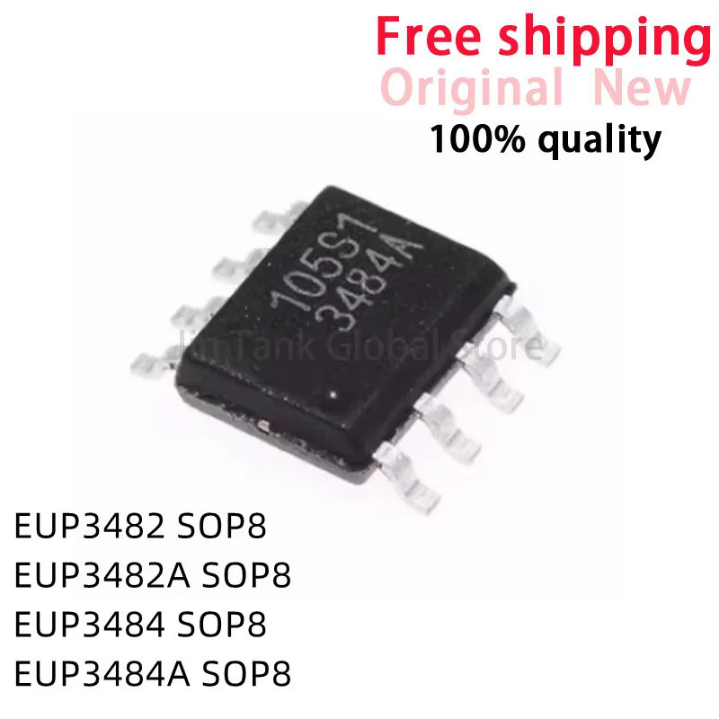 5 ชิ้น EUP3482 EUP3482A SOP8 EUP3484 SOP8 EUP3484A P3482 3482A P3484 3484A IC ขายส่ง