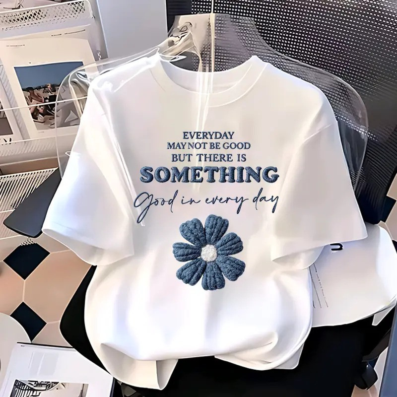 🌷Su.Tee🌷เสื้อยืดวินเทจ "Something" ทรง Oversize ผ้าคอตตอนผสม พรีเมียม ไม่ต้องรีด ใส่สบาย ระบายอากาศดี พร้อมส่งจากไทย