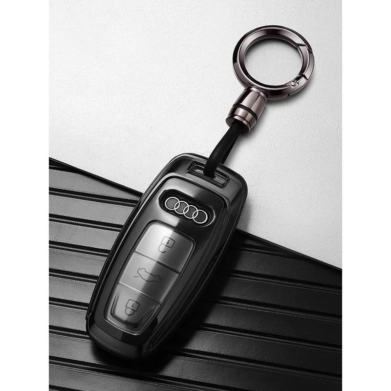 ฝาครอบกุญแจ Audi Q4e-tron ทุ่มเทให้กับปี 2025 A6L/Q5/Q6Le-tron เคสหัวเข็มขัดกระเป๋าป้องกันรถยนต์