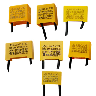คาปาซิเตอร์ X2 275V ตัวเก็บประจุ Capacitor Film หลายค่า uF เลือกได้ สำหรับวงจรไฟฟ้า