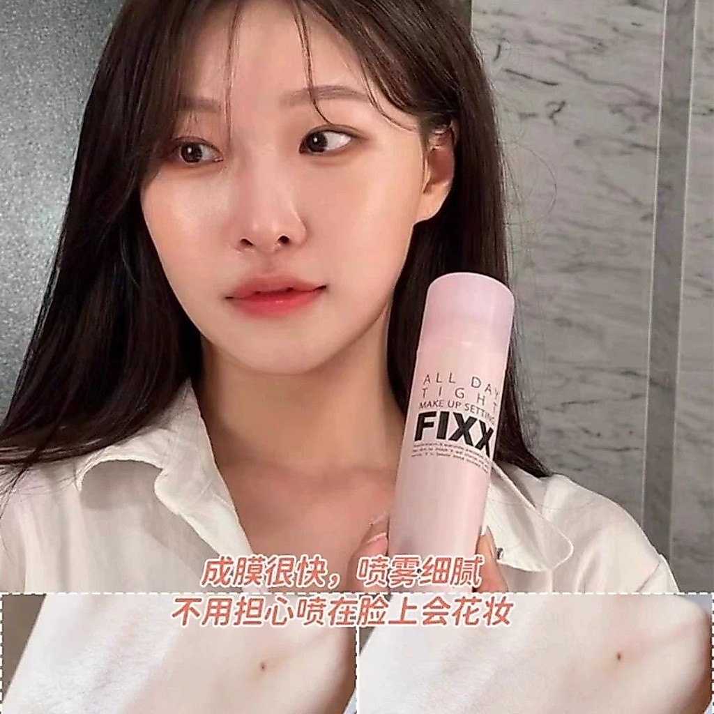 TB Spot Goods#South Korea fixx Waterproof FIXX Makeup Setting Spray, Oil Control, Anti-Sweat, Long-L