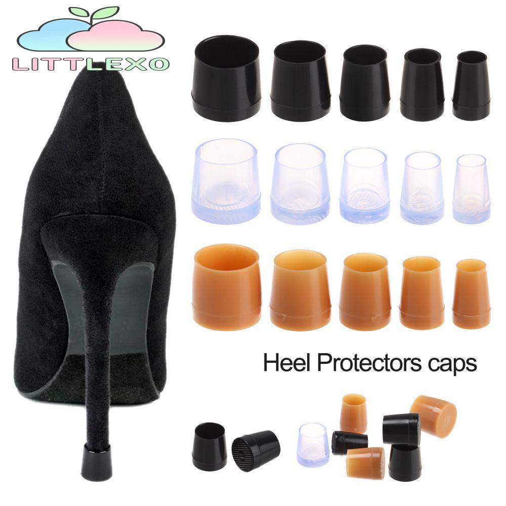 LITTLEX 1 คู่ Antislip รองเท้าส้นสูงที่มีประโยชน์ Non-slip กันกระแทกส้น Stoppers