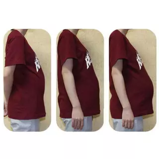 [Smileofen] ท้องตั้งครรภ์ปลอม Breathable นุ่มน้ําหนักเบาเหมือนจริงสวมใส่หน้าท้องปลอม Bump สําหรับบทบาทเล่นท้องเทียมใหม่