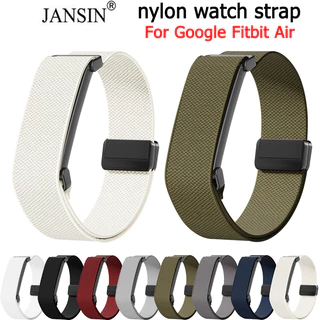 สายรัดไนลอน สําหรับ Google Fitbit Air Bands กีฬาวงยืดหยุ่นแบบปรับได้