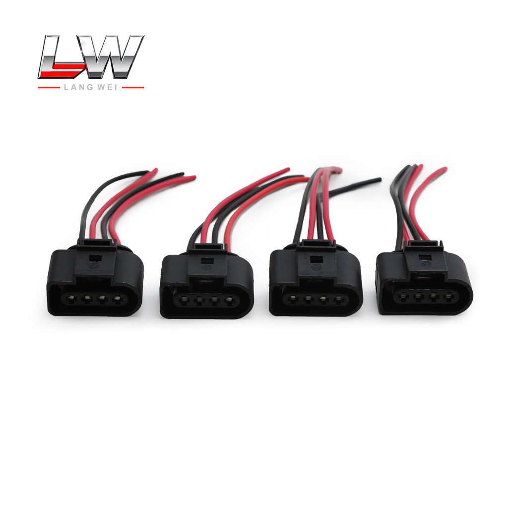 1J0 973 724 4PCS คอยล์จุดระเบิดปลั๊กแพ็คสายไฟ Loom สําหรับ VW Audi Skoda ที่นั่ง 1.4/1.8/2.0T 1.6L 8
