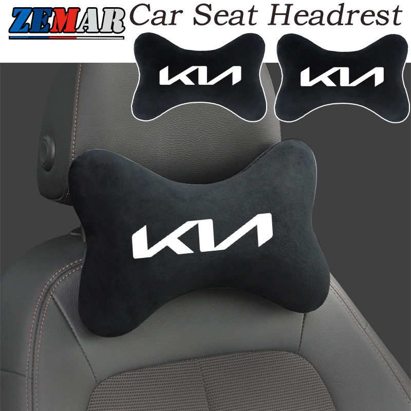 1/2 ชิ้น KIA พนักพิงศีรษะที่นั่งรถ สากล หมอนคอหัวรถยนต์ หมอนความปลอดภัยที่นั่ง หมอนหัวหมอนรถยนต์ For