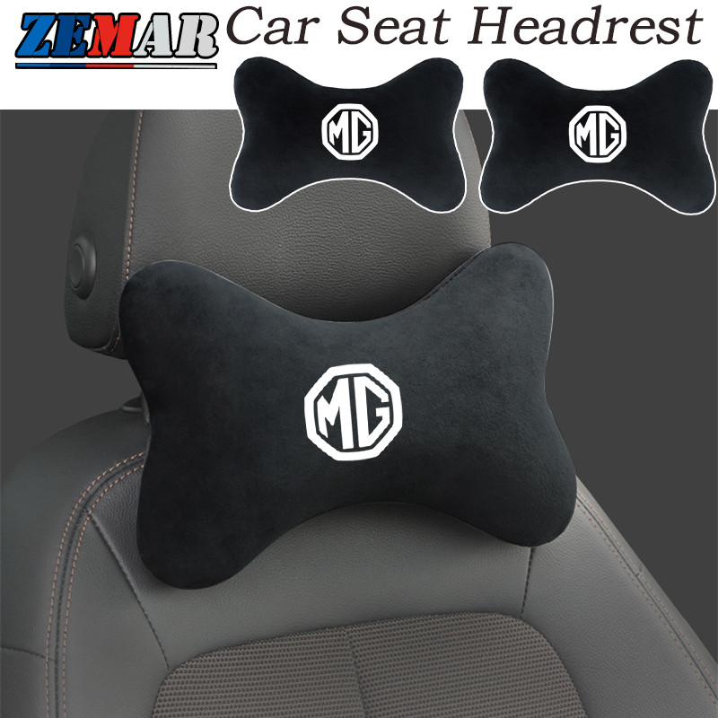 1/2 ชิ้น MG พนักพิงศีรษะที่นั่งรถ สากล หมอนคอหัวรถยนต์ หมอนความปลอดภัยที่นั่ง หมอนหัวหมอนรถยนต์ MG H