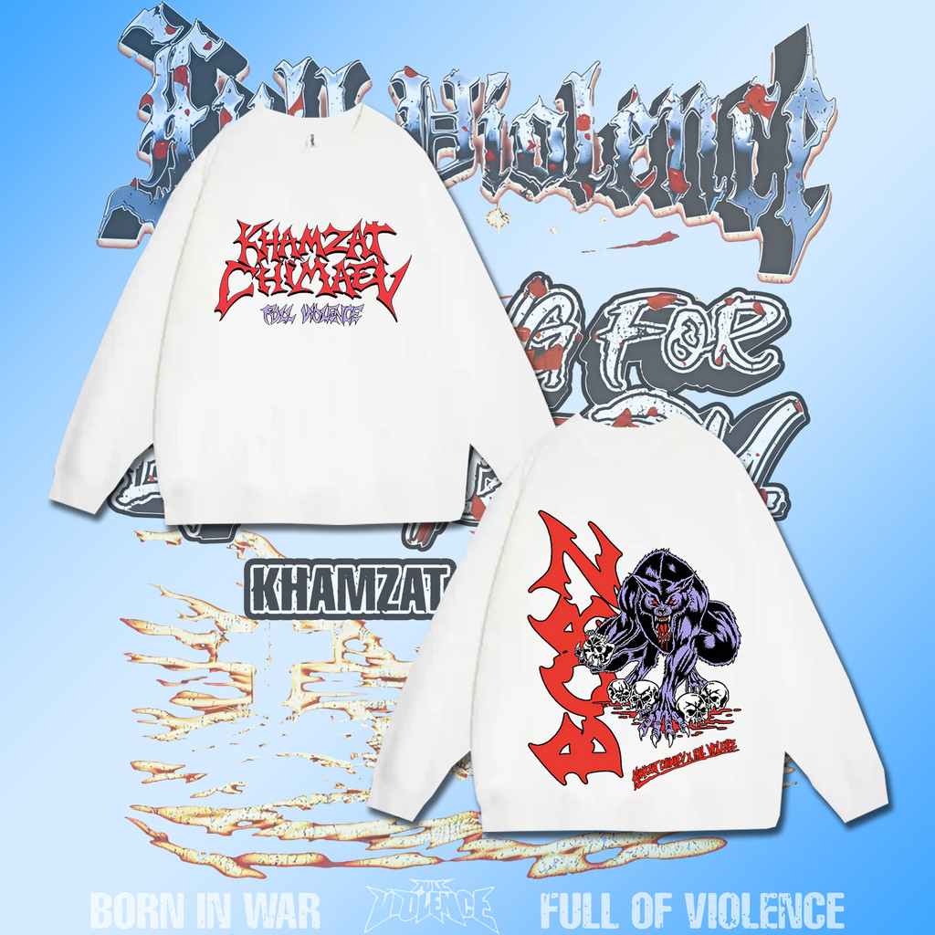 🏆【เตรียมจัดส่ง】Hamzat Chimayev wins UFC 319 เสื้อสเวตเชิ้ตคอกลมแขนยาว พิมพ์ลายคอตตอน นุ่ม ใส่สบาย #8