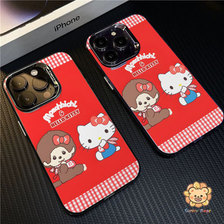 เคสไอโฟนiPhone 17 Pro Maxมอนชิชิ น่ารักSimple สีทึบ Frosted Electroplate เลนส์ป้องกันเคสโทรศัพท์สําหรับ iPhone 17 Pro Max 16 15 11 7plus 14 12 13 7 8 Plus XR XS